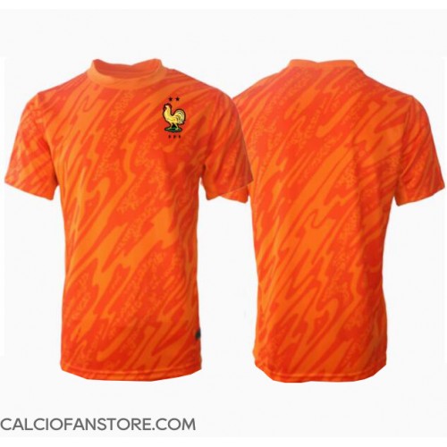 Maglia Calcio Francia Portiere Seconda Divisa Europei 2024 Manica Corta